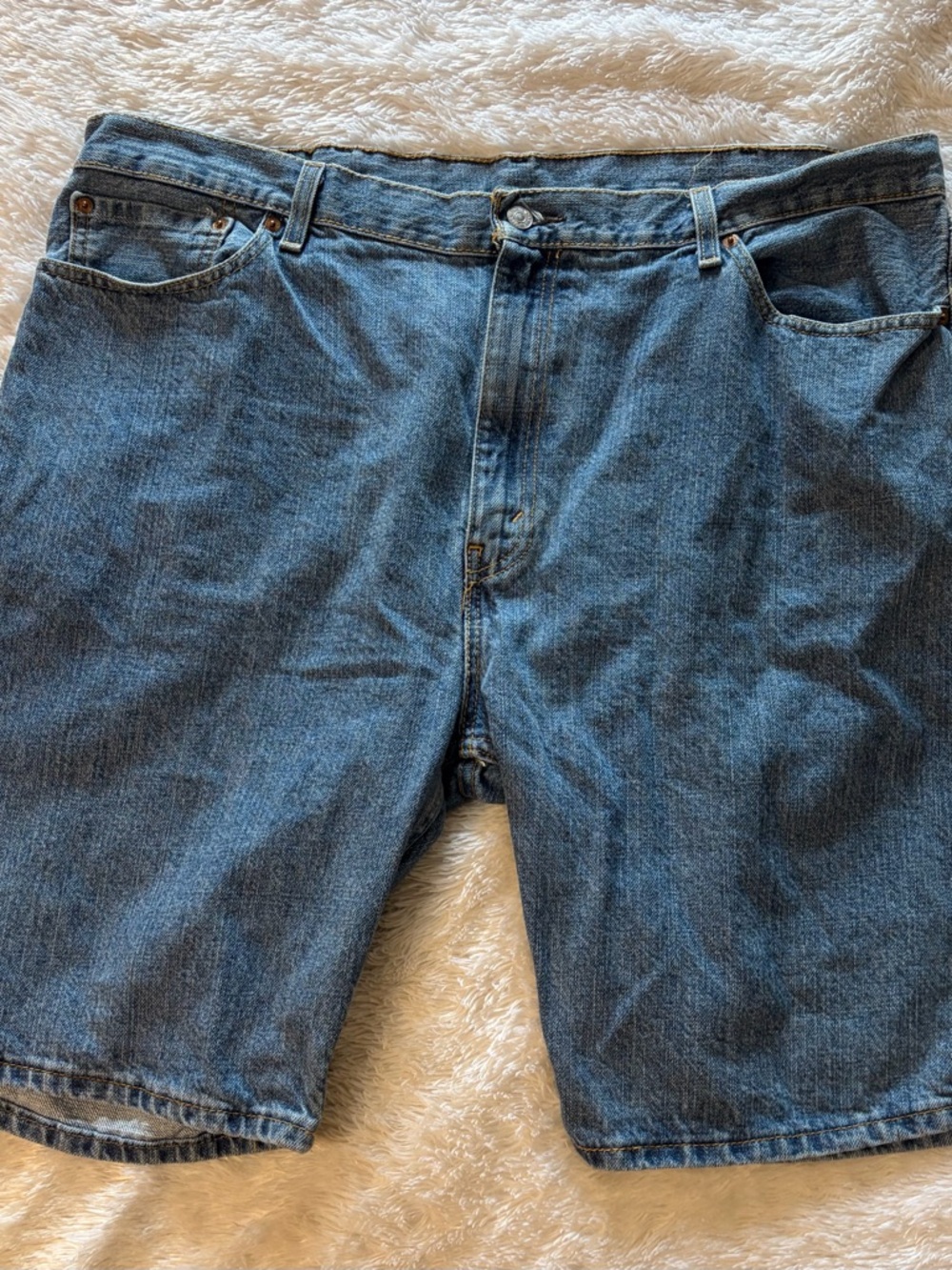 Classic Blue Denim Men's Shorts